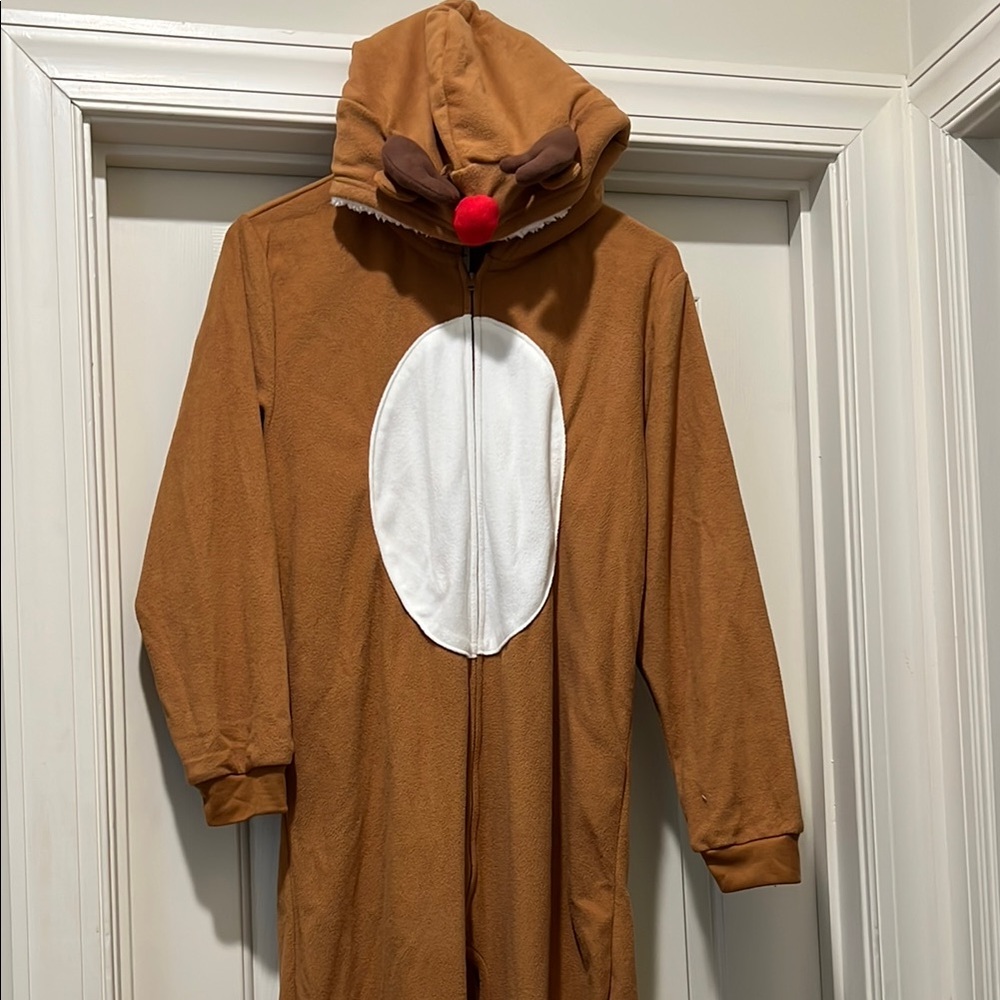 Carter's Brown and White Reindeer Onesie Costume - Family Set